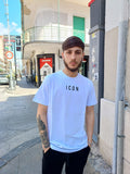 T-SHIRT CON LOGO PICCOLO AL CENTRO ICON