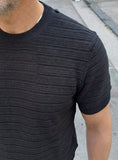 T-SHIRT IN FILO DI COTONE "PUNTO CROCETT" MARKUP