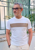 T-SHIRT CON BANDA ORIZZONTALE DATCH