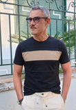 T-SHIRT CON BANDA ORIZZONTALE DATCH