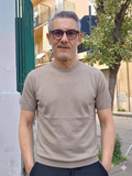 T-SHIRT GIROCOLLO IN FILO DI COTONE MARKUP